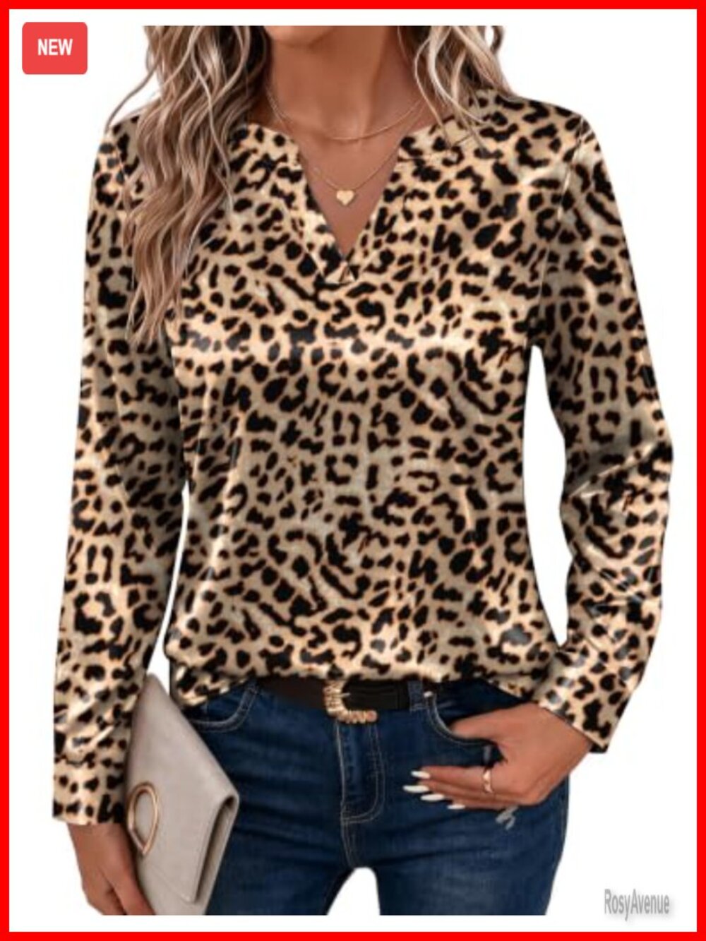 Satin V-Neck Long Sleeve Blouse Pull On Casual Office Top